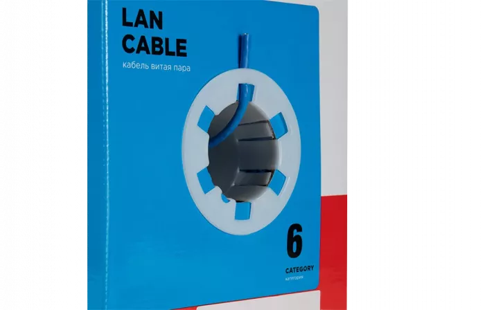 01-0047 Кабель витая пара REXANT UTP 4PR 23AWG, CAT6 (бухта 305 м)