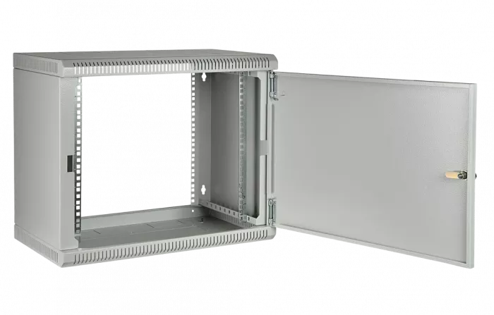 Шкаф телекоммуникационный настенный разборный 19”,15U(600x550), ШТ-НСр-15U-600-550-М дверь металл ССД