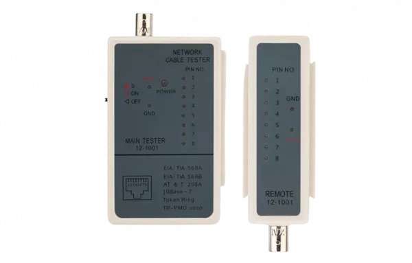 12-1001 Тестер кабеля RJ-45 + BNC 5248 REXANT