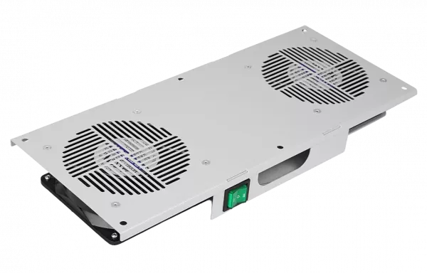 Вентиляторный модуль потолочный, 2 вентилятора с термодатчиком без шнура питания 35С ВМ-2П ССД