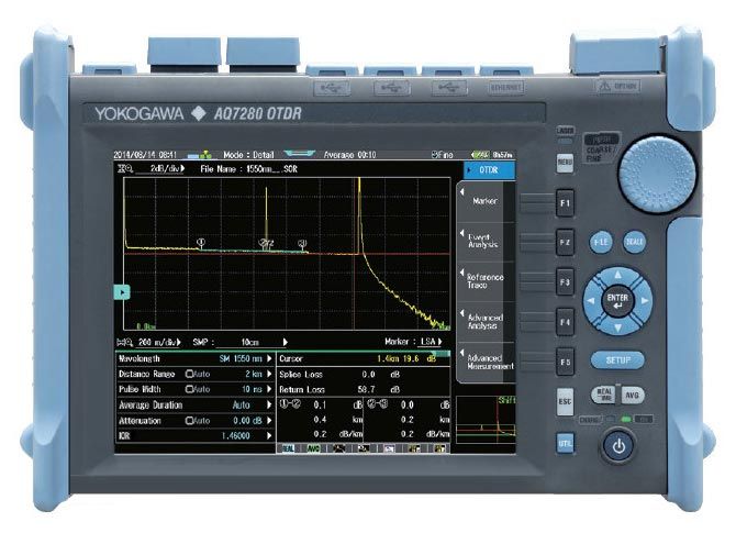 Рефлектометр Yokogawa AQ7280+ AQ7282A(SM, 1310/1550 нм, 38/36 дБ, FC-адаптер) (с поверкой)