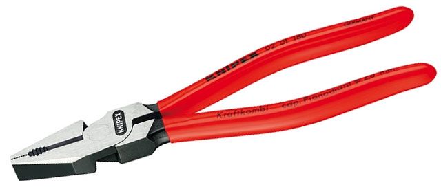 KN-0201180 Плоскогубцы Knipex 02 01 180мм с высоким соотношением плечевого рычага