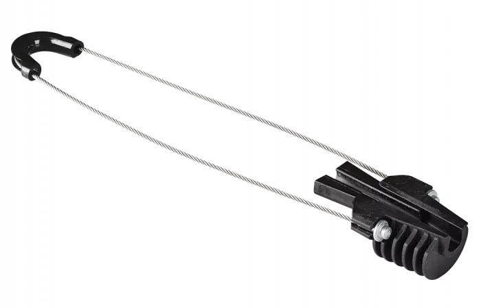 AC68 260 Зажим натяжной для 8-образных кабелей (диэл), 5-8мм, 1.4кН