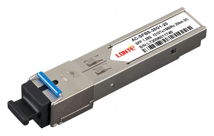 SFP WDM 1.25G Tx1310/Rx1550 20km SC DDM