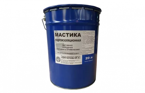 Мастика битумно-полимерная гидроизоляционная (20 л)