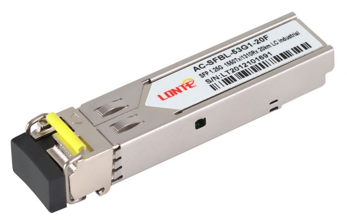 SFP WDM 1.25G Tx1550/Rx1310 20km LC DDM (industrial)