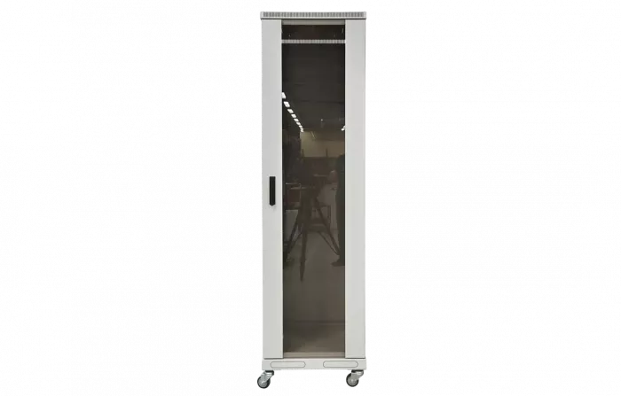 Шкаф телекоммуникационный напольный 19",33U(800x800), ШТ-НП-33U-800-800-С, передняя дверь стекло ССД