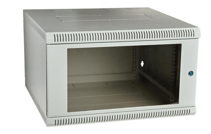 Шкаф телекоммуникационный настенный сварной 19”,12U(600x600), ШТ-НСс-12U-600-600-С дверь стекло ССД