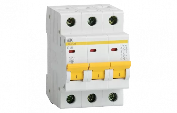 MVA20-3-063-C Авт. выкл.ВА47-29 3Р 63А 4,5кА х-ка С ИЭК
