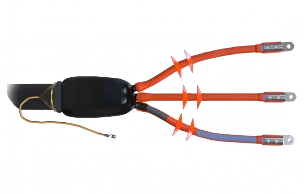 Муфта концевая 3 ПКНТп-10  (70-120) ССД с наконечниками