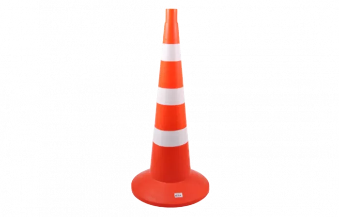 Конус сигнальный КС 3.8 с 3 светоотражаемыми полосами