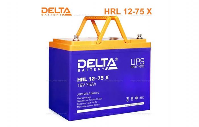 Аккумуляторная батарея Delta HRL 12-75 X (12V / 75Ah)