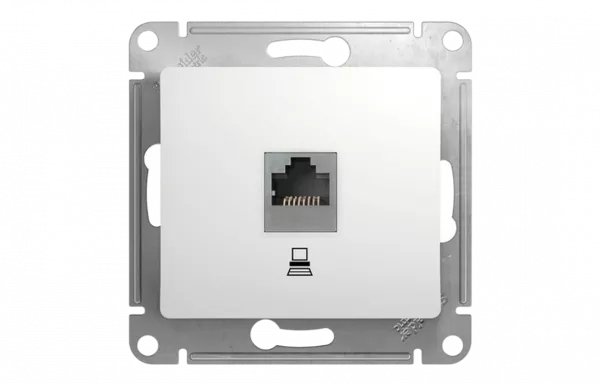 Розетка 1xRJ45 Cat.5 Schneider Electric GLOSSA, белый