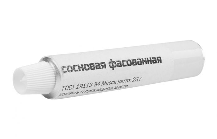 Канифоль сосновая фасованная  в тубах, 23 гр ССД