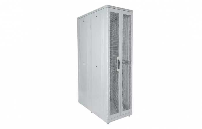 Шкаф телекоммуникационный напольный серверный 19",42U(800x1200) , ШТ-НП-С-42U-800-1200-П2П передняя дверь перфорипрованная,задняя перф.двойная. ССД