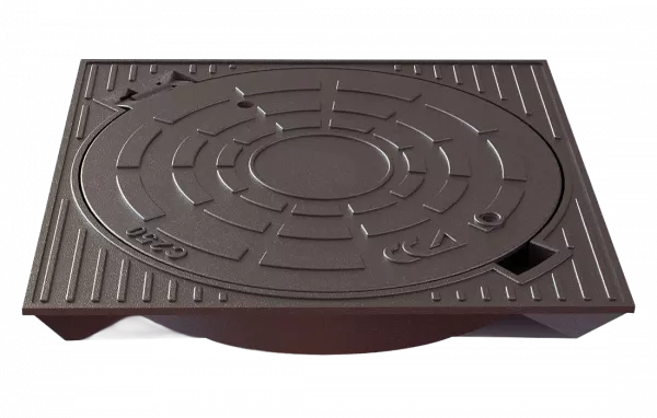 Люк квадратный "Мосводоканал" ВЧШГ тип Т "А15-С250" (В) 2.7.8-60 (ОУЭ-КВ-А15-С250)