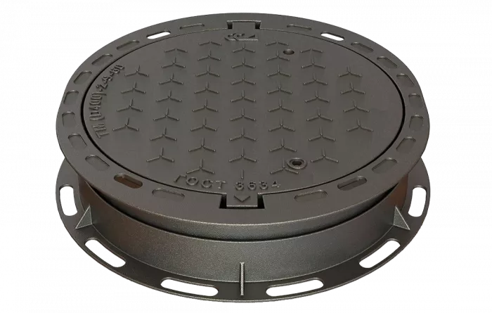 Люк плавающий с ремонтной (фланцевой)  вставкой ВЧШГ тип ТМ "Д-400" (Д) 9.2-60 ГОСТ 3634