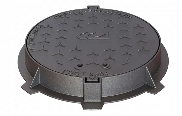 Люк чугунный с замком ВЧШГ тип ТМ "Д400" В 2-60 (ОУЭ-600)