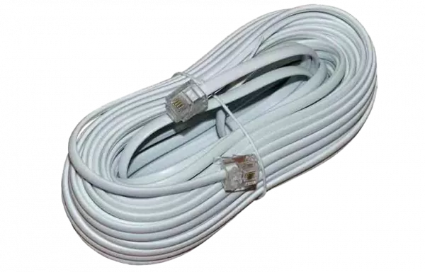 18-3151 Шнур телефонный линейный ШТПЛ-4 6Р4С 15м