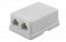 03-0002 Розетка телефонная RJ-14 2/6P4C открытой проводки