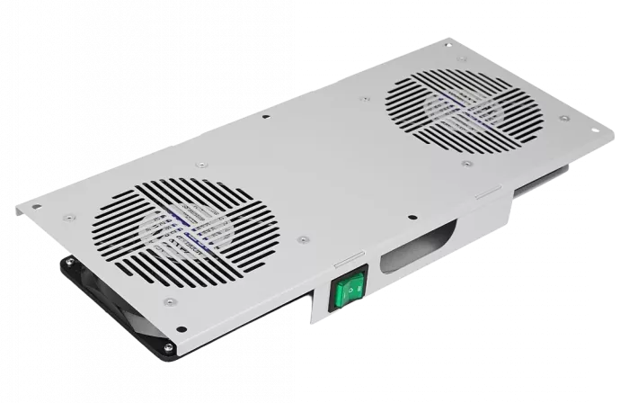 Вентиляторный модуль потолочный, 2 вентилятора с термодатчиком без шнура питания 35С ВМ-2П ССД