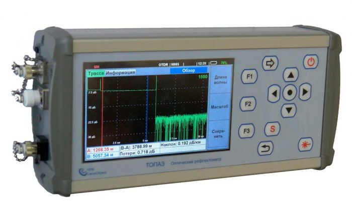 ТОПАЗ-9400-A-31-49-55-62-PMH - универсальный оптический рефлектометр (SM1-1310/1490/1550 SM2-1625нм/ -60..+20 дБм/ VFL)