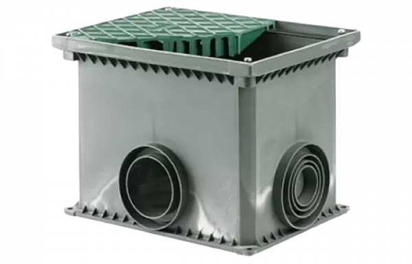 025002 Смотровое устройство 335х240х255 для двустенных труб, переходные  d=50-63-110мм