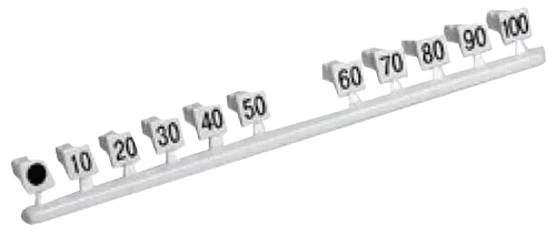 Маркировочная вставка 10...100 для плинтов ПВТ