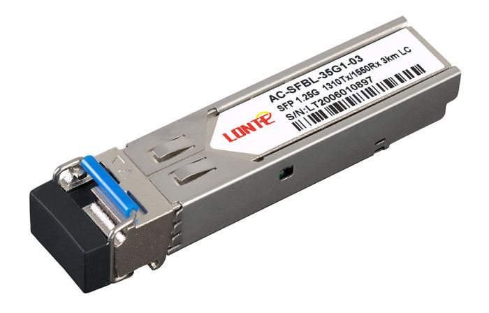 SFP WDM 1.25G Tx1310/Rx1550 3km LC DDM