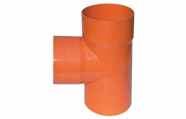 020200 Тройник для двустенных труб 90°, полипропилен, d=200мм