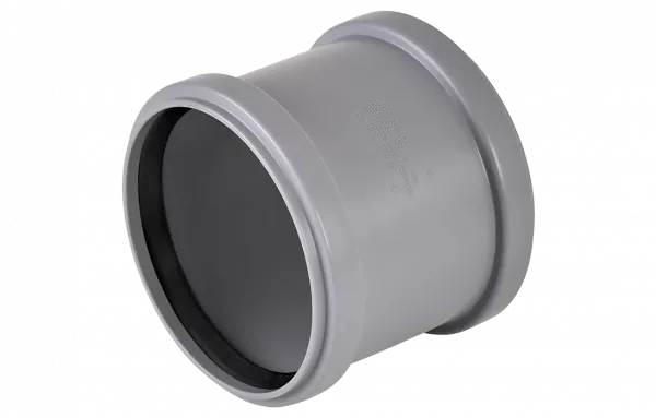 Муфта ПНД d=125 канализационная надвижная для труб SDR