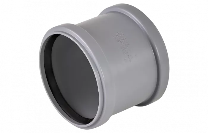 Муфта ПНД d=125 канализационная надвижная для труб SDR