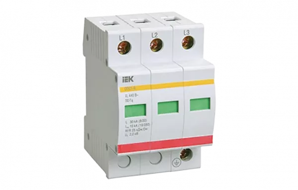MOP20-3-B Огр-ль имп. перенапр. ОПС1-B 3Р In=30kA Un=400B Im=60kA ИЭК