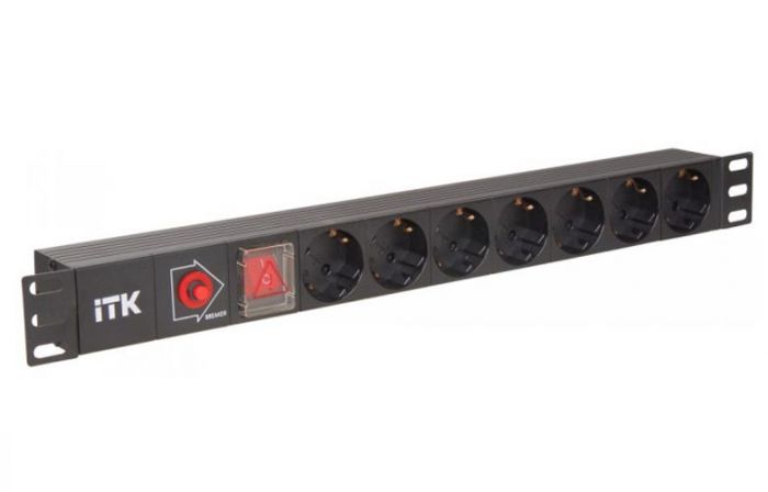 PH13-7D3 ITK PDU 7 роз. нем. ст, с выкл. и защ. от перенапр., вх.С14