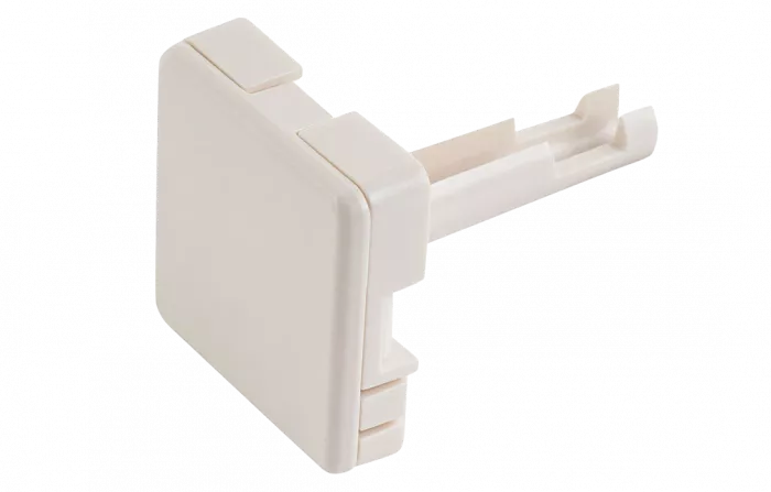 7100086526/80611498074 CLR-POE-60 Заглушка места выхода кабеля из стены 20х20 мм, цвет белый (60 шт. в упаковке)