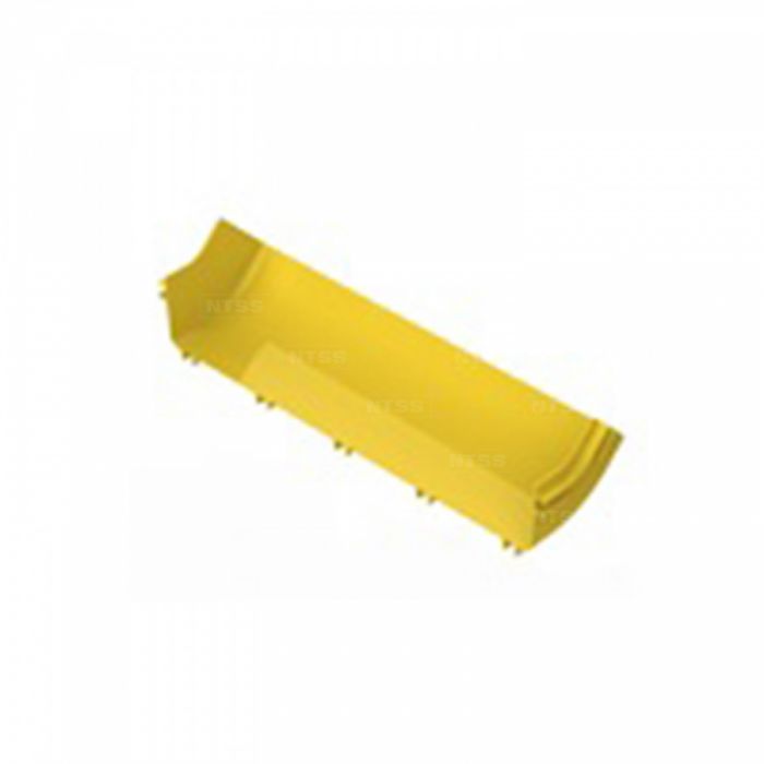 Плавный подъем 45° оптического лотка NTSS 600 мм, желтый