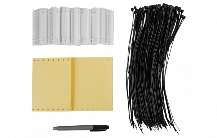 Комплект маркировочный пластмассовый КМП (в упаковке 50 комплектов и 1 маркер) ССД