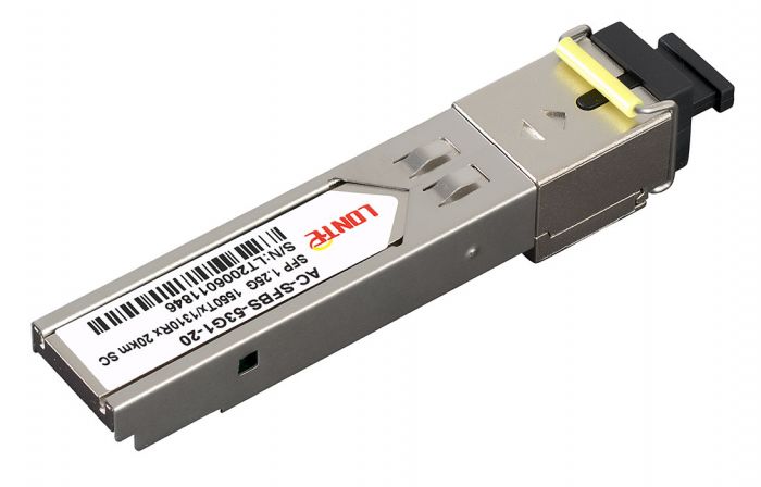 SFP WDM 1.25G Tx1550/Rx1310 20km SC DDM