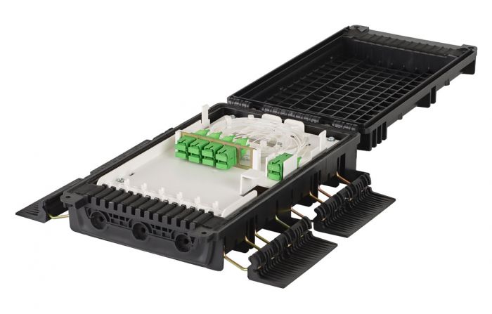 Муфта-кросс МКО-П2/С09-1PLC8-SC/APC-12SC-10SC/APC-1SC/APC ССД