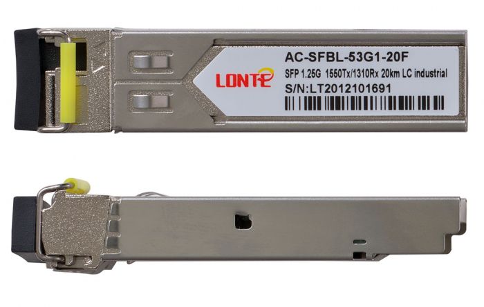 SFP WDM 1.25G Tx1550/Rx1310 20km LC DDM (industrial)