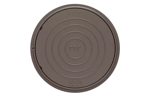 Крышка люка чугунного л/т ГТС с логотипом "ССД"