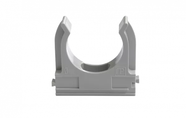 PR.02620 Крепеж-клипса для труб АБС-пластик в п/э д20 (100шт/1500шт уп/кор) Промрукав