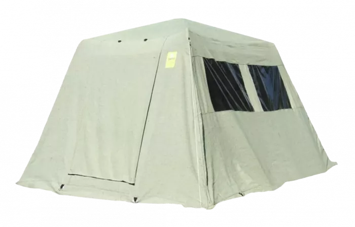 Палатка "КАБЕЛЬЩИК" (глубина 2,88м/ширина 2,31м/высота 1,63м), зеленый брезент