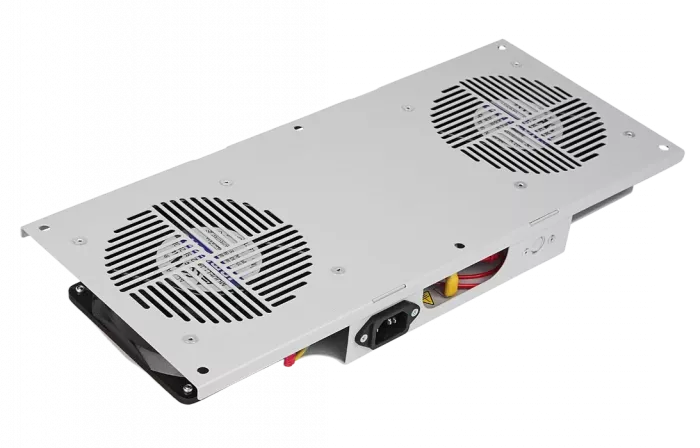 Вентиляторный модуль потолочный, 2 вентилятора с термодатчиком без шнура питания 35С ВМ-2П ССД