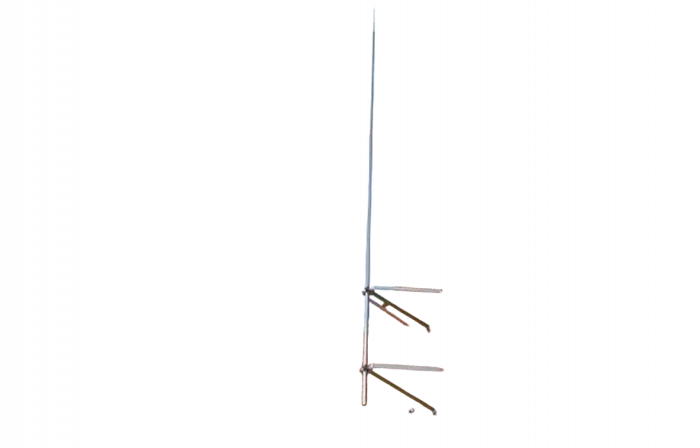 ZANDZ ZZ-201-008-3 Молниеприёмник-мачта вертикальный 8 м с комплектом из 2х креплений к стене (нерж. сталь)