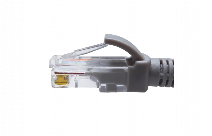 10-0141 SUPRLAN Патч-корд UTP 5e 4x2 26AWG (7x0.16mm) Cu LSZH серый 0,5м