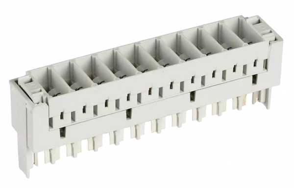 Магазин защиты 10 пар 2/10, для 3-х полюсных разрядников, неоснащенный ПВТ