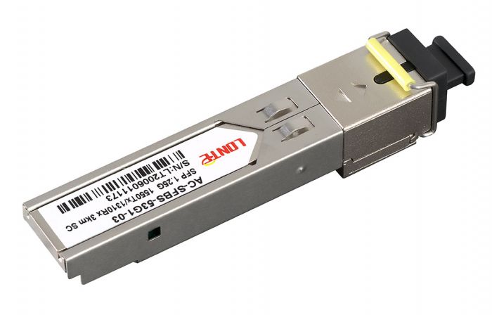 SFP WDM 1.25G Tx1550/Rx1310 3km SC DDM