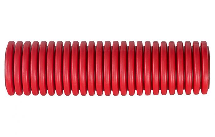 PR15.0235 Труба гофрированная двустенная ПНД гибкая тип 450 (SN18) с/з красная д63 (20м/уп) Промрукав