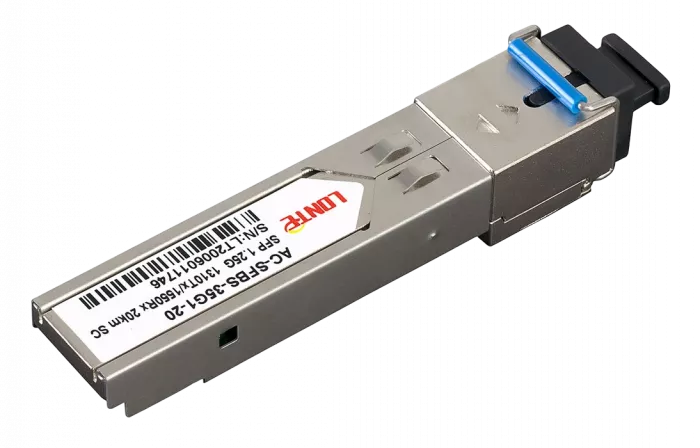 SFP WDM 1.25G Tx1310/Rx1550 20km SC DDM